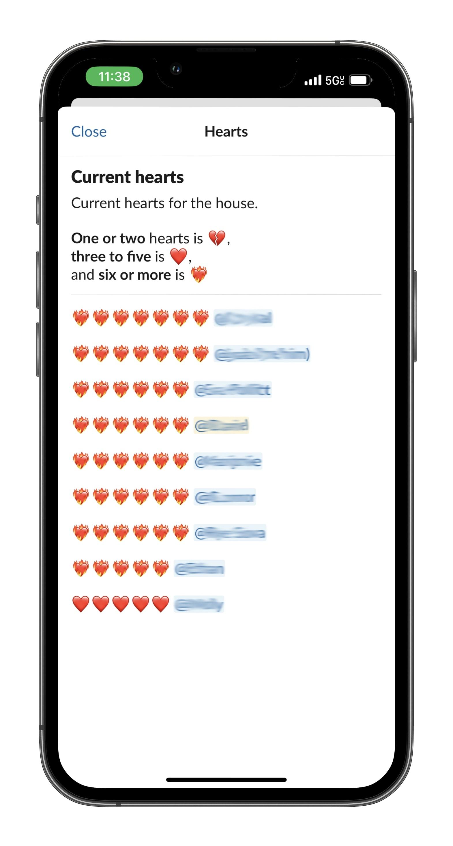 Hearts screenshot